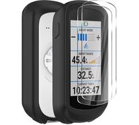 Coque silicone Ermorgen pour Garmin Edge Explore 2 + 2 verres trempés - Protection antichoc 360°