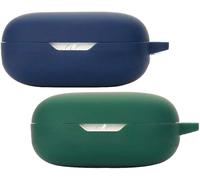 Coque Silicone Fine Antichoc Compatible Jbl Wave Flex ¿ Protection Anti-Poussière, Accès Lightning, Pack 2 (Bleu + Vert)