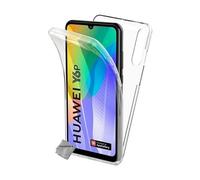 Coque silicone gel fine 360 integrale (avant et arriere) pour Huawei Y6p + film ecran - TRANSPARENT -