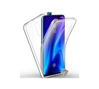 Coque silicone gel fine 360 integrale (avant et arriere) pour Xiaomi Mi 9T Pro + film ecran - TRANSPARENT -