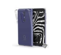 Coque silicone gel fine pour Alcatel 1X (2019) + verre trempe - TPU TRANSPARENT -