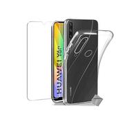 Coque silicone gel fine pour Huawei Y6P + verre trempe - TPU TRANSPARENT -