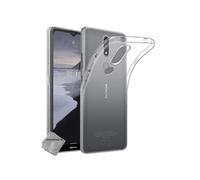 Coque silicone gel fine pour Nokia 2.4 + film ecran - TPU TRANSPARENT -