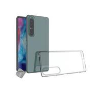 Coque silicone gel fine pour Sony Xperia 1 IV + film ecran - TPU TRANSPARENT -