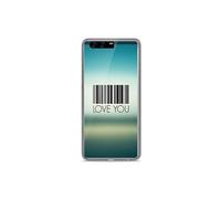 Coque silicone gel Huawei P10 Plus motif Code barre Love you
