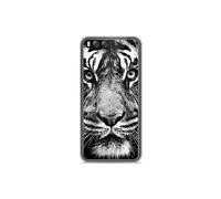 Coque silicone gel Xiaomi Mi6 motif Tigre blanc et noir