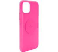 Coque Silicone Icon aimantée Fuchsia Fluo pour iPhone 11 Puro