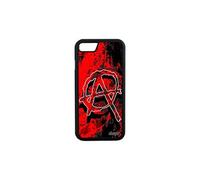Coque silicone iPhone 7 anarchie punk revolution rigide case tag hardrock