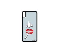 Coque silicone iPhone XS Max femme love fatale cigarette etui unique rouge iPhone XS Max