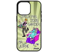 Coque Silicone Je Peux Pas J'dois Garder Ma Licorne Pour Iphone 16 Pro Max Housse Poney Bd Mobile Humour Drole Texte Cartoon Animal Apple