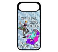 Coque Silicone J'peux Pas J'dois Garder Ma Licorne Pour Iphone 17 Air Bleu Comique Bd Poney Animaux Telephone Jpeux Mobile Je