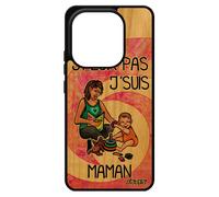 Coque Silicone J'peux Pas J'suis Maman Pour Pour Xiaomi Redmi Note 14 4g Europe Bois Je 4g Humoristique Naissance Garcon Etui Parent Mere