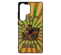 Coque Silicone J'peux Pas Y'a Basket S25 Ultra Bois Veritable Dessin 4g Portable Souple Basketball Nba Case Drole Je Pour Samsung Galaxy