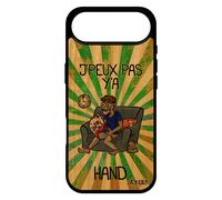 Coque Silicone J'peux Pas Y'a Hand Pour Iphone 17 Air Bois Naturel Smartphone Comique Telephone Handball Gel Design Etui Je De