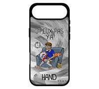Coque Silicone J'peux Pas Y'a Hand Pour Iphone 17 Air Texte Humour Personnalisé Gris Jpeux Je Humoristique Noir 256 Go Etui Unique