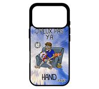 Coque Silicone J'peux Pas Y'a Hand Pour Iphone 17 Pro Comique Telephone Jpeux Je Humour Texte Motif Antichoc Personnalisé Handball