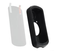 Coque silicone liquide antidérapante pour Garmin Edge 1030 Rouge | Gel absorbant les chocs, découpes précises, port complet pour l'accès, comprend un film d'écran, option de couleur noire