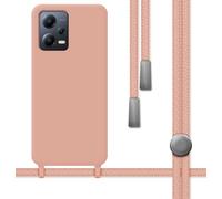 Coque Silicone Liquide Avec Cordon Compatible Xiaomi Redmi Note 12 5G Couleur/R