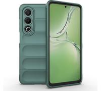 Coque Silicone Liquide Verte Pour Oppo A80 5g / A3 Pro - Doublure Microfibre, Protection 360° Anti-Choc, Revêtement Antibactérien Et Prise Antidérapante