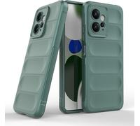 Coque Silicone Liquide Verte Pour Xiaomi Redmi Note 12 4g - Protection 360° Anti-Choc, Doublure Microfibre, Traitement Anti-Germes, Compatible Charge Sans Fil & Nfc