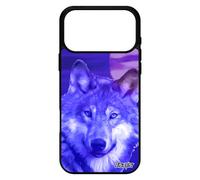 Coque Silicone Loup Pour Iphone 17 Pro Max Etui Alpha Ciel Animaux Design Animal Louve Telephone Tpu Bleu 2000 Go Smartphone