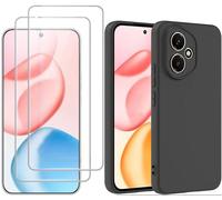 Coque Silicone Noir + 2 Verres Trempes Pour Honor 400 5G Little Boutik©