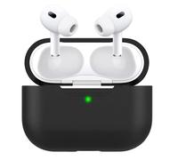 Coque Silicone Noir Compatible avec Airpods PRO 2 - Protection Anti Rayure Anti Choc Anti Poussiere Phonillico©