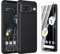 Coque Silicone Noir + Verre Trempe Pour Google Pixel 8 Little Boutik©