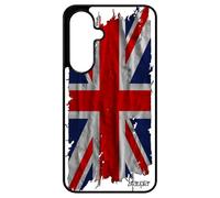 Coque Silicone pour A17 4G 5G Drapeau Union Jack Angleterre Anglais Tissu jo Basket Pas Cher Noir Britannique Foot de pour Samsung Galaxy