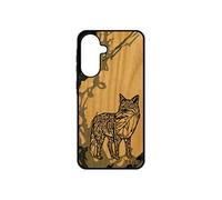 Coque silicone pour A56 5G bois renard animaux smartphone tatouage futé dessin graphique azteque Gris ethnique unique pour Samsung galaxy