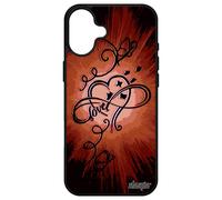 Coque Silicone Pour Apple Iphone 16+ Plus Infini Love Dessin Telephone Peinture Cadeau Fete Des Meres Mobile Noir Coeur 256 Go Femme Gel