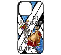 Coque Silicone Pour Apple Iphone 16 Pro Max No Drama Lama Bleu Humoristique Bd Personnalisé Cartoon Animal Pas Cher Dramallama 512 Go De