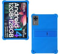 Coque Silicone Pour Doogee T36/ Teclast T60ai/ Blackview Mega2 Tablette 12 Pouces, Housse De Protection Avec Fonctions De Support Pour Doogee T36/ Teclast T60ai/ Blackview Mega2, Bleu