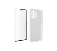 Coque Silicone pour Galaxy A33 5G Protection 360° avec Verre Trempé 9H Transparent