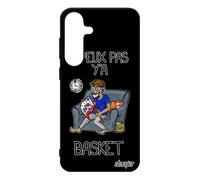 Coque Silicone Pour Galaxy S25+ Plus J'peux Pas Y'a Basket Noir Texte Nba Jpeux Mobile Telephone Bd Humoristique Original De Pour Samsung