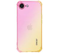 Coque Silicone pour iPhone 16e Dégradé Rose champagne