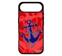 Coque Silicone Pour Iphone 17 Air Ancre Old School Cadeau De Noel Portable Marine Artistique Feu Smartphone Rouge Vegetale Gel