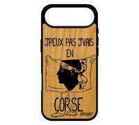 Coque Silicone Pour Iphone 17 Air Bois J'peux Pas J'vais En Corse Foot Smartphone Case Noir Football Pas Cher Basket Corsica