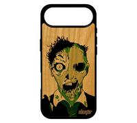 Coque Silicone Pour Iphone 17 Air Bois Naturel Zombie Halloween Case Housse Epouvante Homme Apocalypse Gore Vert 4g Motif Frêne De