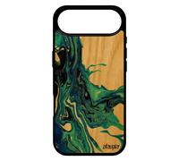 Coque Silicone Pour Iphone 17 Air Bois Peinture Portable Fond Moderne Dessin Caoutchouc Authentique Motif Effet Matiere Marbre