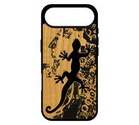 Coque Silicone Pour Iphone 17 Air En Bois Et Salamandre Animaux De Protection Homme Cadeau D'anniversaire Gris Case Made In France