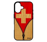 Coque Silicone Pour Iphone 17 Bois Drapeau Suisse Basket Coupe Du Monde 4g Foot Case Football Switzerland Euro