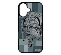 Coque Silicone Pour Iphone 17 Femme Azteque Aluminium Cube Etui Psych¿Delique Dessin Original Gris Geometrique Mobile Fille Carr¿