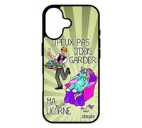 Coque Silicone Pour Iphone 17 Je Peux Pas J'dois Garder Ma Licorne Cartoon Bd Jpeux Humoristique De Protection Etui Smartphone Vert