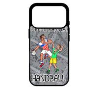 Coque Silicone Pour Iphone 17 Pro J'peux Pas J'ai Handball Portable Gris Homme 512 Go Humoristique Sport Humour Bande Dessinée Noir
