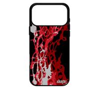 Coque Silicone Pour Iphone 17 Pro Max Peinture Moderne Abstrait De Protection Rouge Metal Decoratif Design Motif Texture Portable