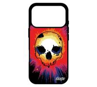Coque silicone pour iPhone 17 pro tete de mort street art crane color¿ biker squelette masque solide tattoo horreur Violet rock os