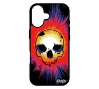 Coque Silicone Pour Iphone 17 Tete De Mort Biker Noir Antichoc Metal Street Art Violet Color¿ Motif Rock Techno Homme Squelette Os