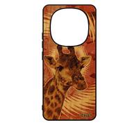 Coque Silicone Pour Redmi Note 14 Pro/14 Pro+ Plus 5g En Bois Girafe Fr¿Ne Savane Case Texture Portable Motif Afrique Mandala Pour Xiaomi
