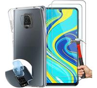 Coque Silicone Pour Redmi Note 9 Pro / Note 9s + 2 Verres Trempés + 2 Vitres Objectif Derrière - E.F.Connection